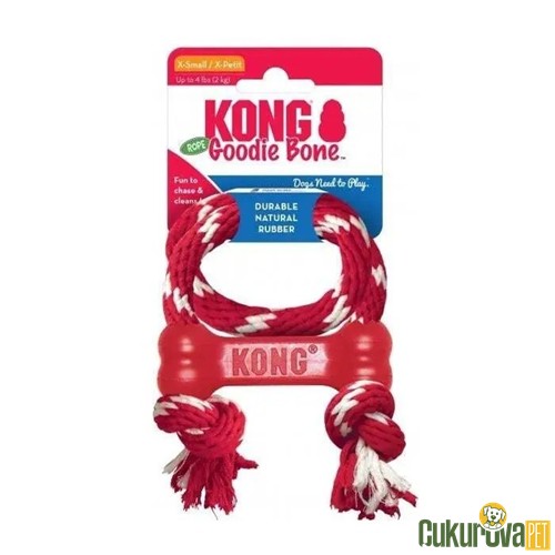 Kong Goodie Bone İpli Köpek Oyuncağı Xs - 8 Cm
