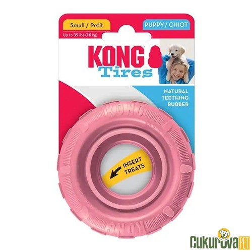 Kong Tyres Puppy Yavru Köpek Oyuncağı S - 9 Cm