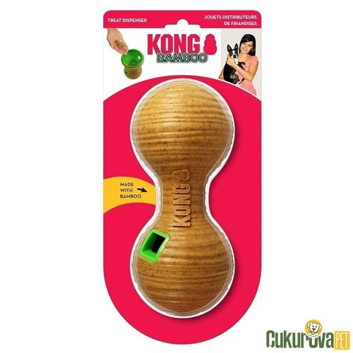 Kong Bamboo Feeder Dambıl Ödül Hazneli Köpek Oyuncağı M - 20 Cm
