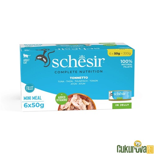 Schesir Complete Nutrition Ton Balıklı Yetişkin Kedi Yaş Maması 6 x 50 Gr
