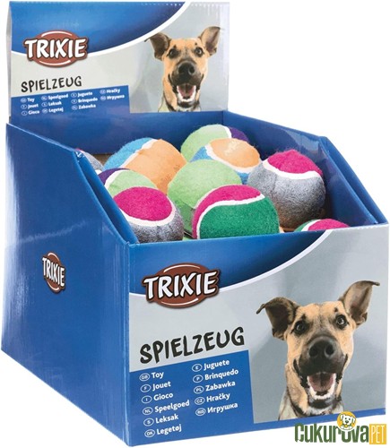 Trixie Tenis Topu Köpek Oyuncağı Karışık Renkli - 12 Cm