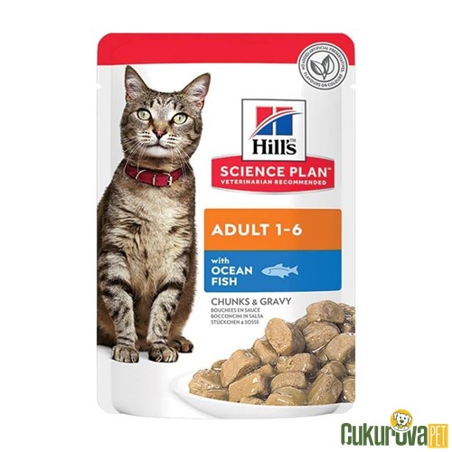 Hill's Science Plan Adult Okyanus Balıklı Yetişkin Kedi Yaş Maması 85 Gr