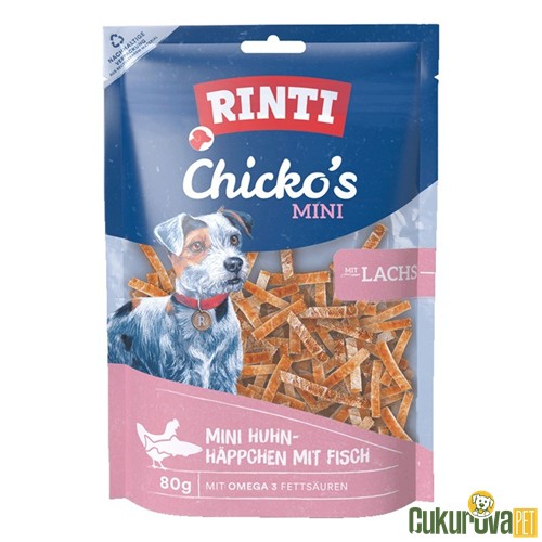 Rıntı Chicko's Plus Mini Tavuklu ve Somonlu Köpek Ödül Maması 80 Gr