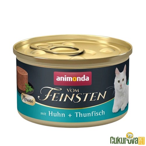 Animonda Vom Feinsten Tavuklu ve Ton Balıklı Yetişkin Kedi Yaş Maması 85 Gr