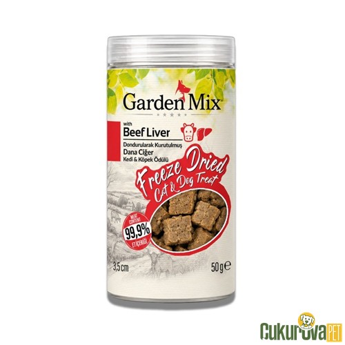 Gardenmix Freeze Dried Dana Ciğerli Kedi & Köpek Ödül Maması 50 Gr