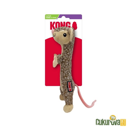 Kong Luvs Catnipli Hışırtılı Fare Peluş Kedi Oyuncağı 12 Cm