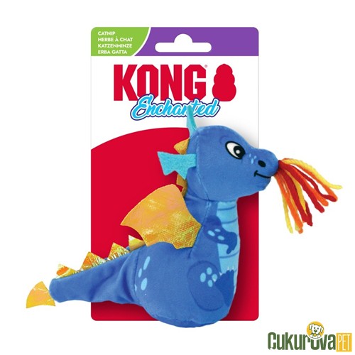 Kong Enchanted Ejderha Catnipli Hışırtılı Peluş Kedi Oyuncağı 12 Cm