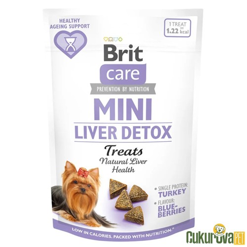 Brit Care Mini Liver Detox Hindili Yarı Nemli Köpek Ödül Maması 50 Gr