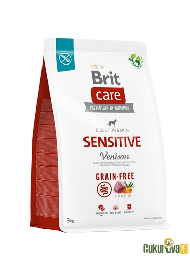 Brit Care Sensitive Digestion & Skin Geyikli Yetişkin Köpek Maması 3 Kg