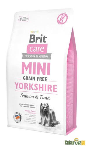 Brit Care Mini Yorkshire Somonlu ve Ton Balıklı Yetişkin Köpek Maması 2 Kg