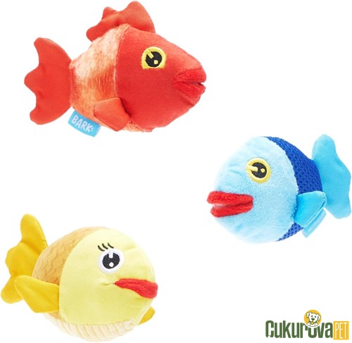 Bark Groupers Sesli Peluş Köpek Oyuncağı Xs - S / 3 Adet