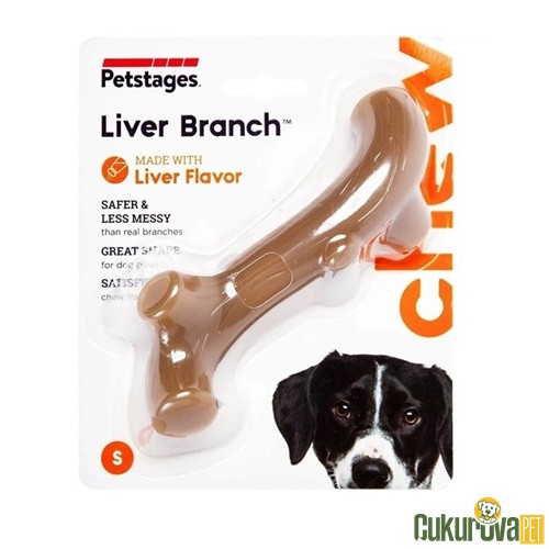 Petstages Liver Branch Ciğer Aromalı Çiğneme Çubuğu Köpek Oyuncağı S / 14.5 Cm