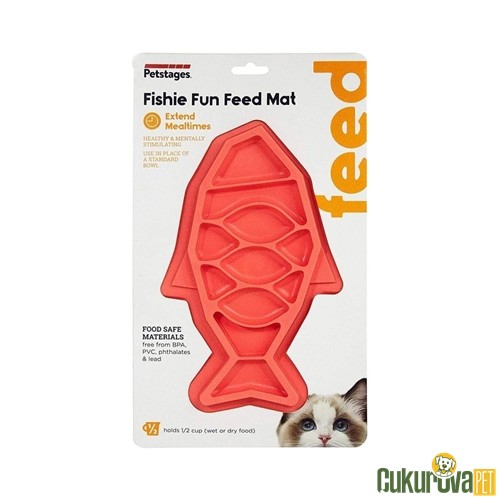 Catstages Fishie Fun Feed Kedi & Köpek Yavaş Yeme Matı 27 x 18 Cm
