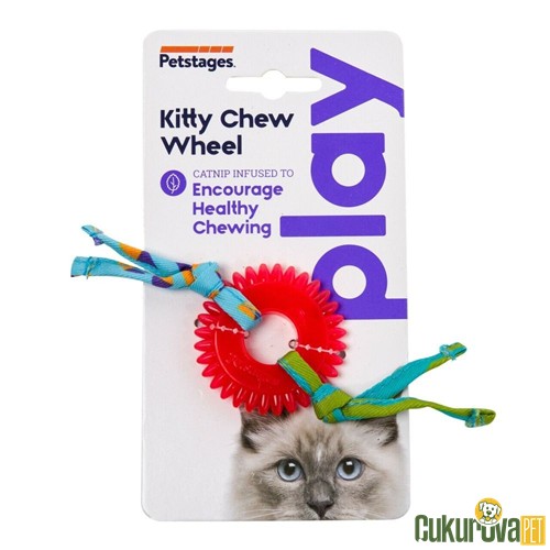 Catstages Kitty Chew Wheel Catnipli Çiğneme Yavru Kedi Oyuncağı 14 x 5 Cm
