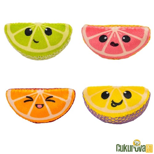 Catstages Fruit Wedges Catnipli Meyve Kedi Oyuncağı 4 Adet