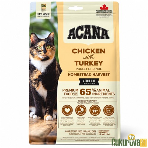 Acana Homestead Harvest Yetişkin Kedi Maması 1.8 Kg