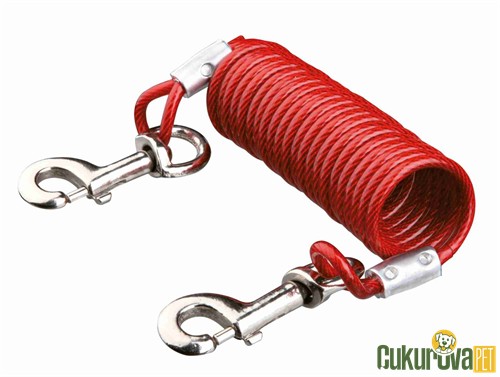 TRIXIE KÖPEK BAHÇE BAĞLAMA HELEZON ÇELİK HALAT - 5 M 