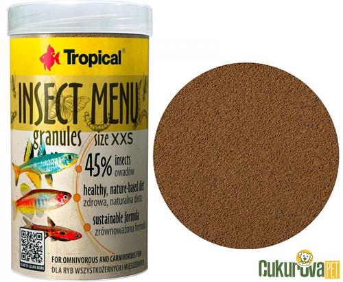 TROPICAL INSECT MENU GRANULES XXS - 250 ML - 160 GR 
