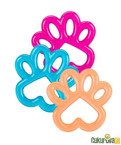TRIXIE KÖPEK OYUNCAĞI PATİ ŞEKLİNDE 12 CM - KARIŞIK RENKLİ