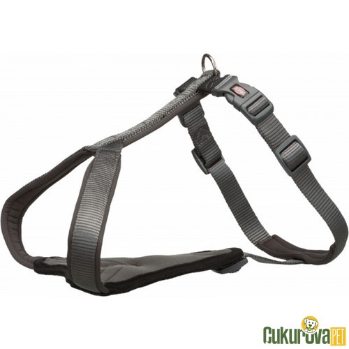 TRIXIE KÖPEK PREMIUM GÖĞÜS TASMASI GRİ XXS - XS 30 - 37 CM x 10 MM
