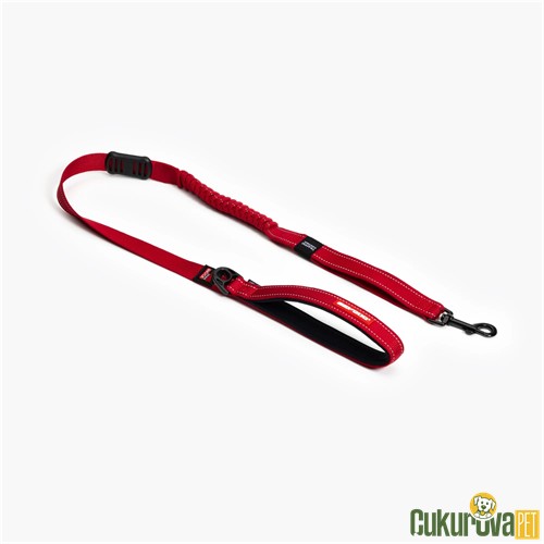 EZYDOG KÖPEK GEZDİRME KAYIŞI ZERO SHOCK 122 CM - KIRMIZI