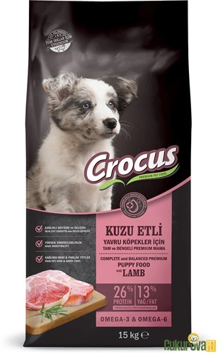 CROCUS KUZU ETLİ PİRİNÇLİ YAVRU KÖPEK MAMASI 15 KG