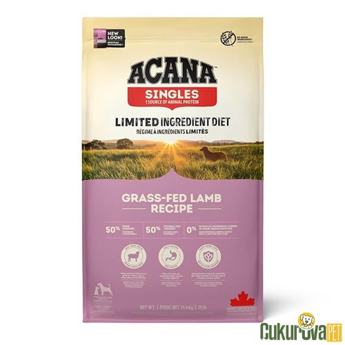 ACANA SINGLES GRASS - FED LAMB KÖPEK MAMASI 11.4 KG