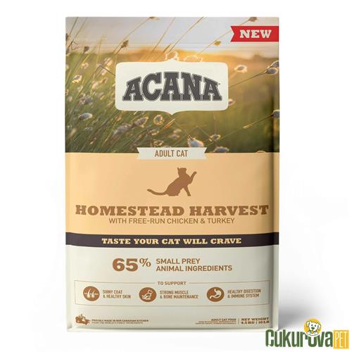 ACANA HOMESTEAD HARVEST YETİŞKİN KEDİ MAMASI 4.5 KG