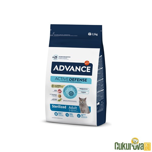 ADVANCE HİNDİLİ KISIRLAŞTIRILMIŞ KEDİ MAMASI 1.5 KG 
