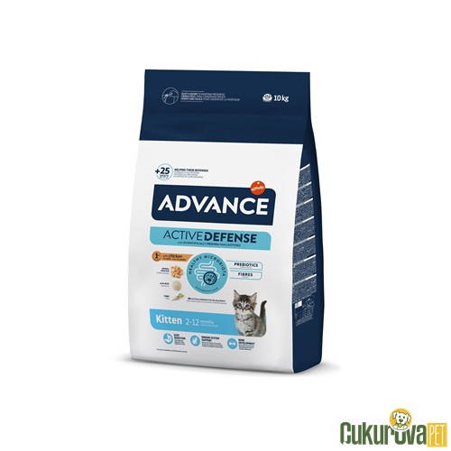 ADVANCE KITTEN TAVUKLU VE PİRİNÇLİ YAVRU KEDİ MAMASI 10 KG 