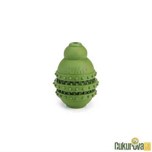BEEZTEES SUMO PLAY DENTAL DOG TOYS RUBBER GREEN KÖPEK OYUNCAĞI - 9 x 9 x 12 CM