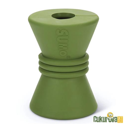 BEEZTEES SUMO PLAY DIABOLO DOG TOY RUBBER YEŞİL KÖPEK OYUNCAĞI 10 x 7 x 7 CM