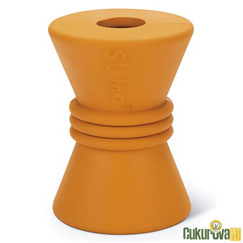 BEEZTEES SUMO PLAY DİABOLO DAYANIKLI KÖPEK OYUNCAĞI TURUNCU 10 CM