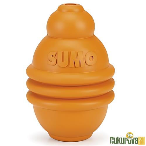 BEEZTEES SUMO PLAY KAUÇUK KÖPEK OYUNCAĞI TURUNCU 6 x 6 x 8 CM
