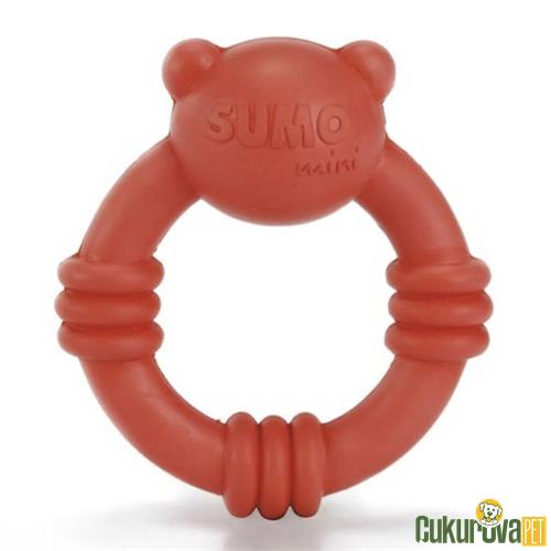 BEEZTEES SUMO MİNİ TEAM KÖPEK OYUNCAK LASTİK KIRMIZI - 9.5 x 10.5 CM