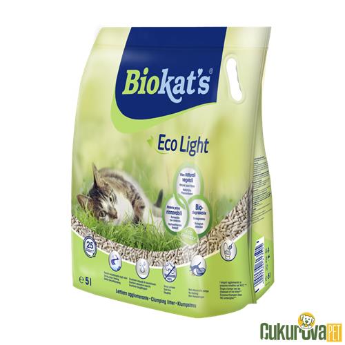 BIOKAT'S PELET KEDİ KUMU ECO LIGHT 5 L (ÖTV DAHİL)