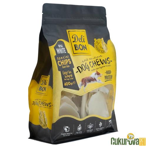 DELİBON BLOK TORBA CİPS 400 GR - BEYAZ 
