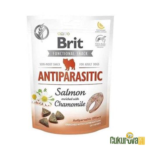 BRIT ANTIPARASITIC SOMONLU VE PAPATYALI ANTİPARAZİTER KÖPEK ÖDÜL TABLETİ 150 GR