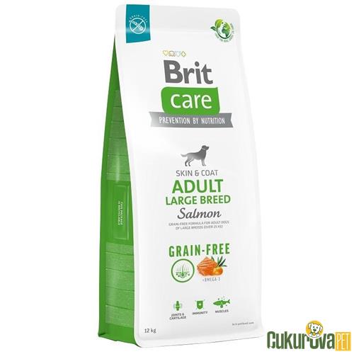 BRIT CARE SKIN & COAT SOMONLU TAHILSIZ BÜYÜK IRK YETİŞKİN KÖPEK MAMASI 12 KG