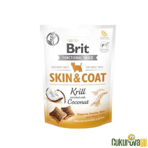 BRIT SKIN & COAT KARİDES VE HİNDİSTAN CEVİZLİ KÖPEK ÖDÜLÜ 150 GR