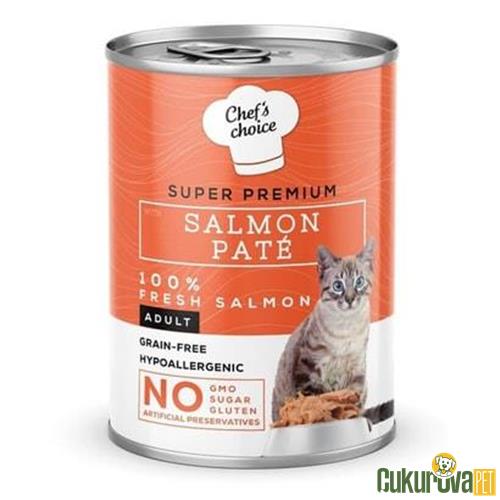 CHEF'S CHOICE SOMONLU YETİŞKİN KEDİ KONSERVESİ 400 GR