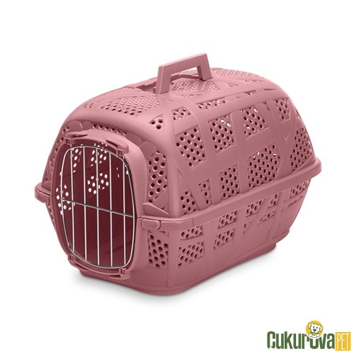 IMAC KEDİ & KÖPEK TAŞIMA KAFESİ CARRY SPORT METAL KAPILI 48.5 X 34 X 32 CM - PEMBE