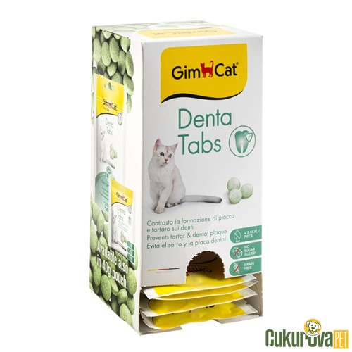GIMCAT DENTA KEDİ ÖDÜL TABLETİ 20 x 15 GR