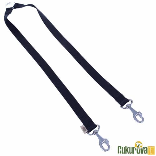 DOGGIE DOKUMADAN EL YAPIMI İKİ ADET KÖPEK GEZDİRME APARATI M - 2 x 70 - 70 CM - SİYAH
