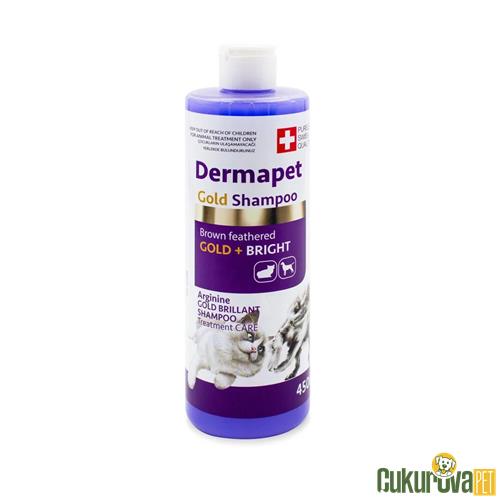 PURELE DERMAPET SARI KAHVERENGİ IRK KEDİ VE KÖPEK İÇİN DERMATOLOJİK ETKİLİ KREMLİ ŞAMPUAN 450 ML