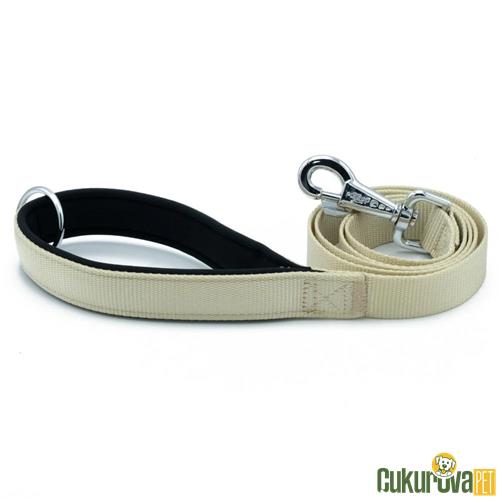 DOGGIE KONDORLU DOKUMADAN EL YAPIMI KÖPEK GEZDİRME KAYIŞI M - 2 x 140 CM - HAKİ