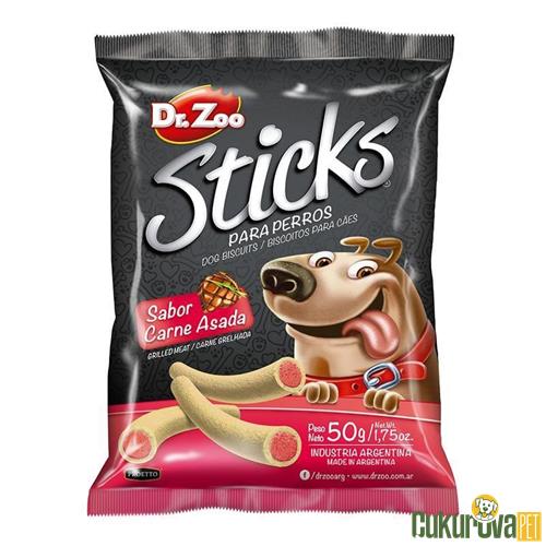 DR. ZOO MINI STICKS IZGARA ETLİ KÖPEK ÖDÜL ÇUBUĞU 50 GR 