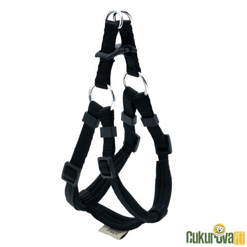 DOGGIE KONFORLU DOKUMADAN EL YAPIMI RONIN MODEL GÖĞÜS TASMASI XXS - 1 x 30 - 35 CM - SİYAH