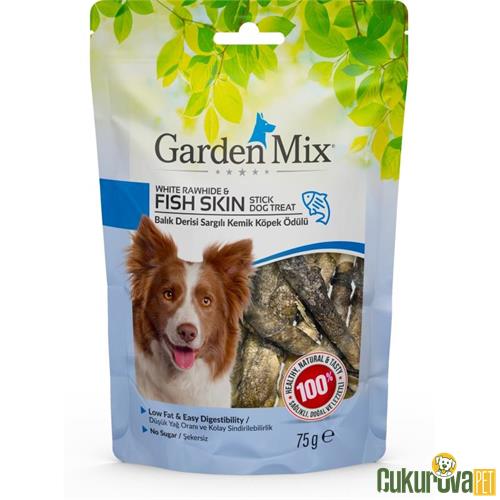 GARDENMIX BALIK DERİSİ SARGILI KEMİK KÖPEK ÖDÜLÜ 75 GR