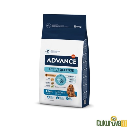ADVANCE TAVUKLU ORTA IRK YETİŞKİN KÖPEK MAMASI 14 KG